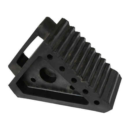 US CARGO CONTROL 8" Rubber Wedge-Style Wheel Chock WC846